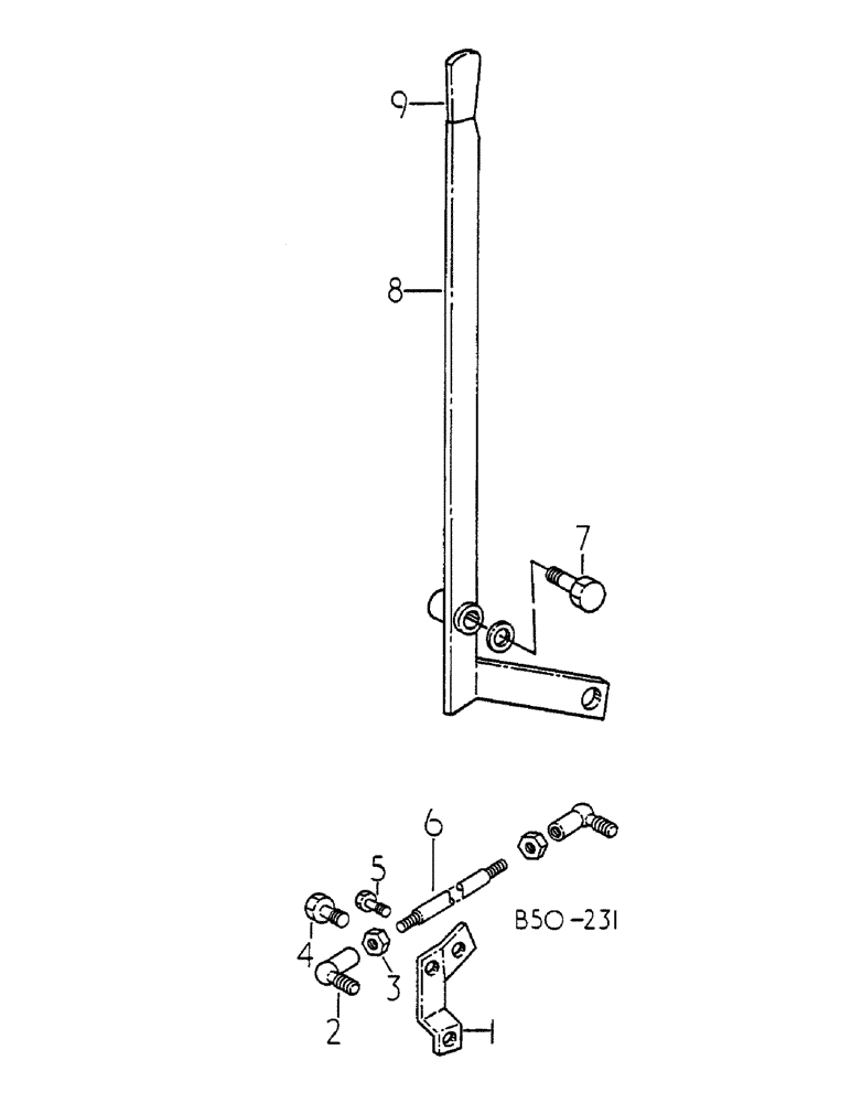 Схема запчастей Case IH 684 - (10-035) - RAISE RESPONSE LEVER, DE-LUXE CAB (07) - HYDRAULICS
