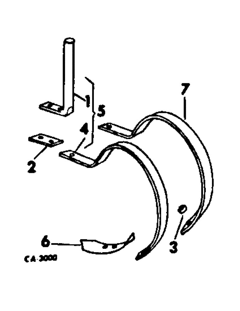 Схема запчастей Case IH 353 - (AT-18) - SPRING TEETH 