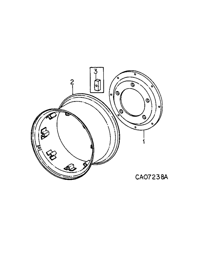 Схема запчастей Case IH HYDRO 186 - (15-02[A]) - WHEELS AND TRACTION, FRONT WHEELS, TRACTORS WITH ALL WHEEL DRIVE, TRACTORS WITH S/N 11080 AND ABOVE Wheels & Traction