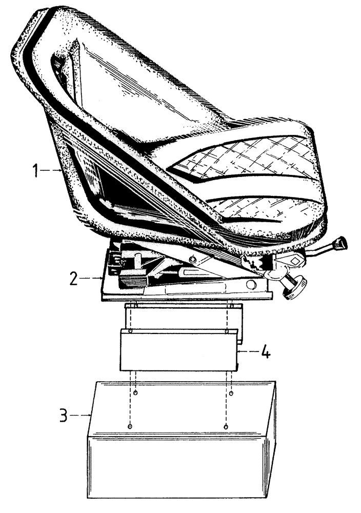Схема запчастей Case IH 7700 - (A04[05]) - OPERATORS SEAT, SPACERS OPTIONAL Mainframe & Functioning Components