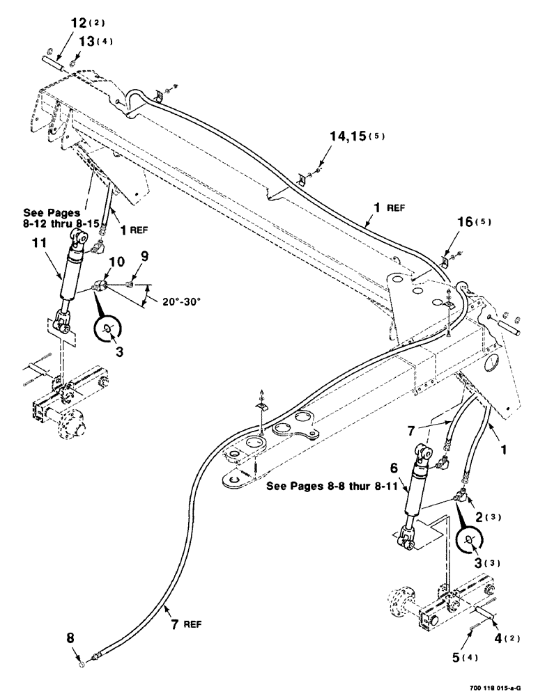 Схема запчастей Case IH 8340 - (8-06) - WHEEL ASSEMBLY (44) - WHEELS