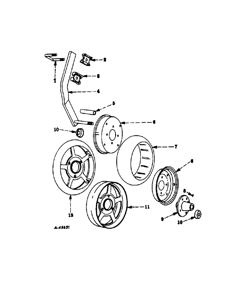 Схема запчастей Case IH 461 - (U-13) - GAUGE WHEELS 