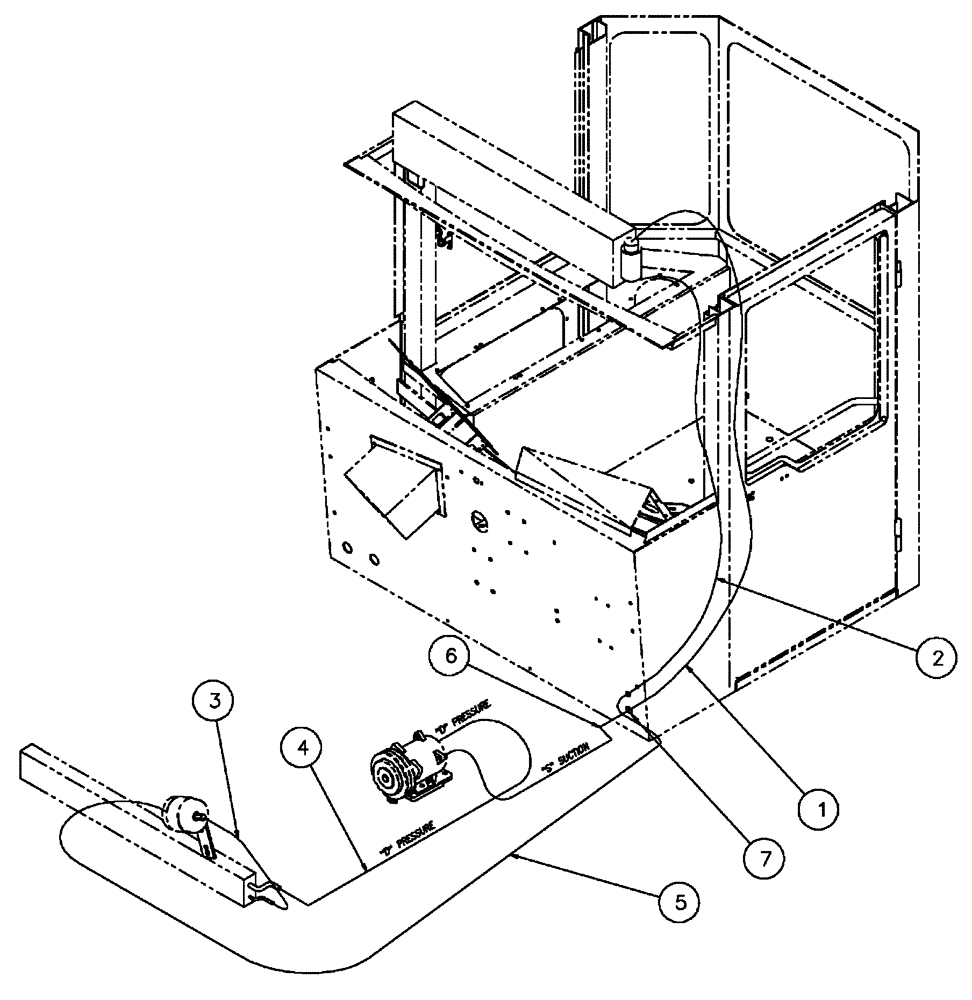 Схема запчастей Case IH FLX4300 - (01-015) - HVAC HOSE GROUP (FLX4375) (10) - CAB