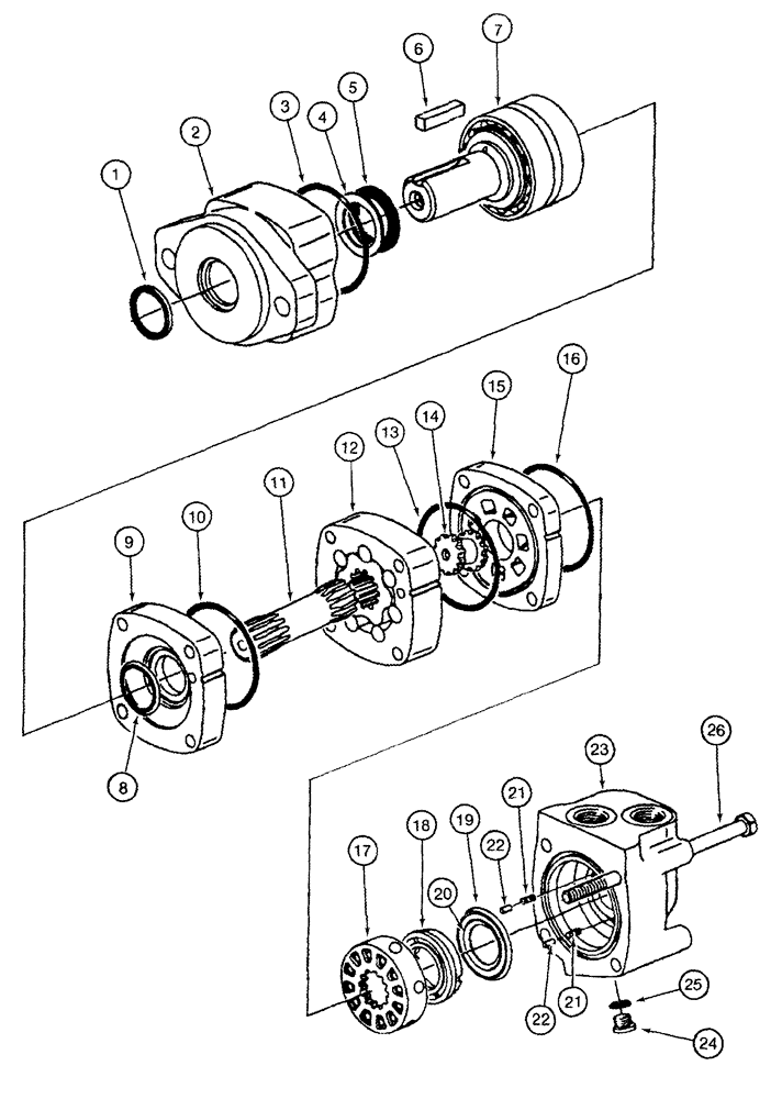 Схема запчастей Case IH 420 TIER 3 - (08-34) - CONVEYOR UNLOADER MOTOR ASSEMBLY (07) - HYDRAULICS