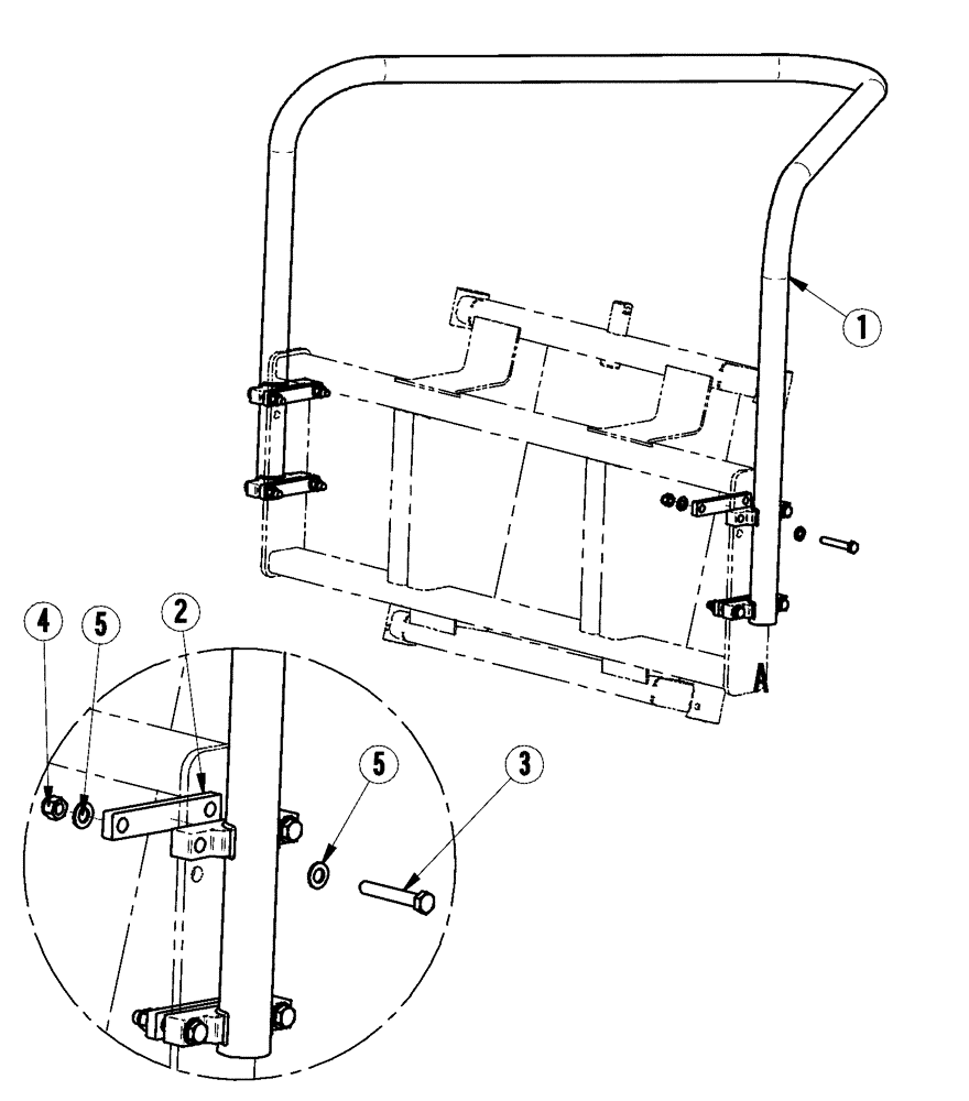Схема запчастей Case IH L720 - (82.300.AQ[08]) - FLEXIGRIP, BACK STOP (82) - FRONT LOADER & BUCKET