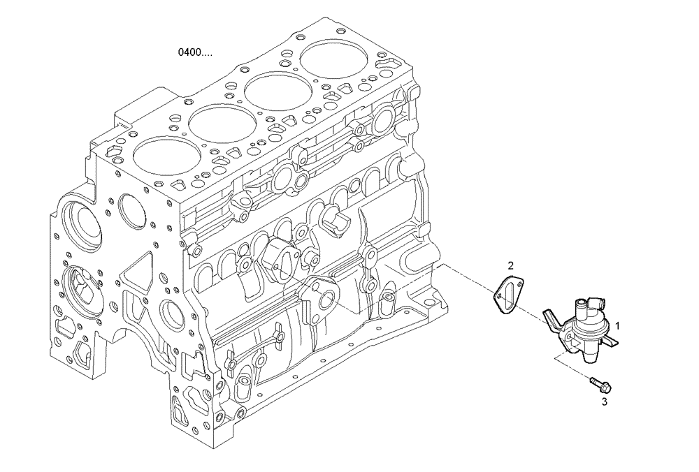 Схема запчастей Case IH F4BE0484F D601 - (2010.033) - FUEL PUMP 