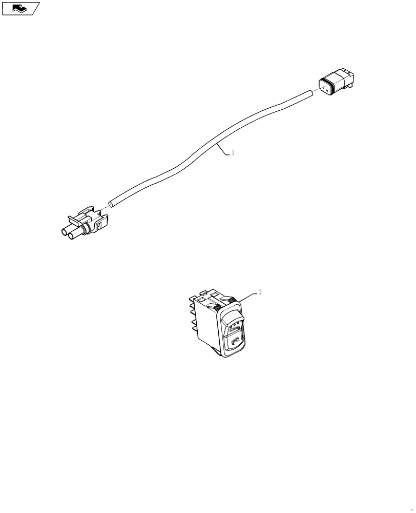 Схема запчастей Case IH 3330 - (55.100.13) - ELECTRICAL GROUP, FENCE ROW (55) - ELECTRICAL SYSTEMS