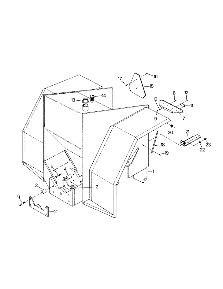 Схема запчастей Case IH KM-280 - (06-05) - REAR FRAME (12) - FRAME