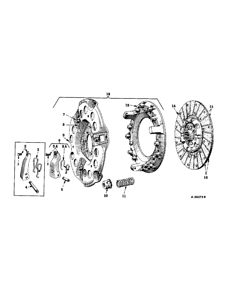 Схема запчастей Case IH SUPER M-TA - (232) - CHASSIS, CLUTCH, ROCKFORD, FOR TRACTORS F501 TO F52627 AND L500001 TO L512541 (12) - CHASSIS