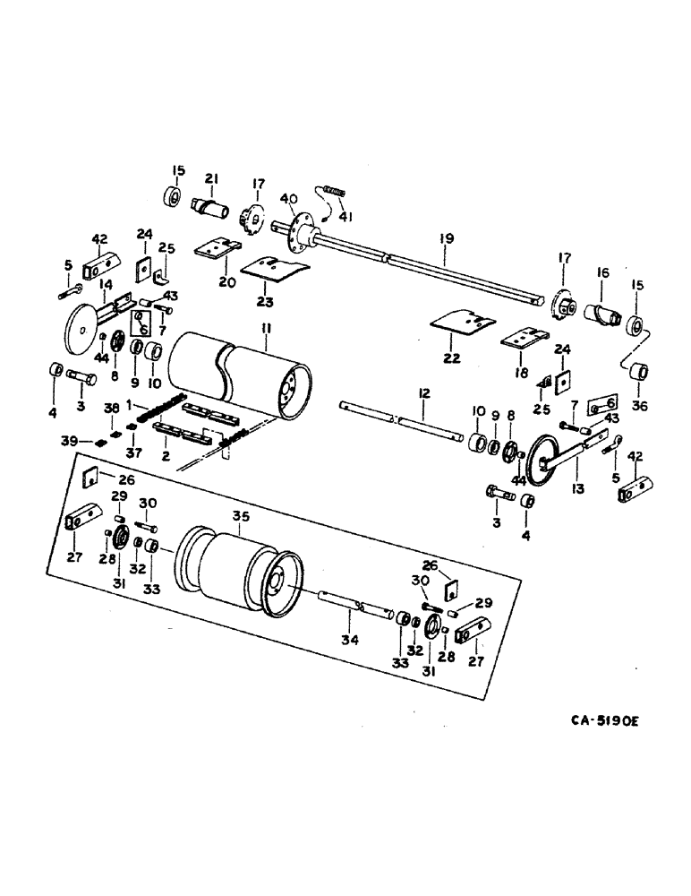 Схема запчастей Case IH 1460 - (33-04) - FEEDER, FEEDER CONVEYOR (13) - FEEDER