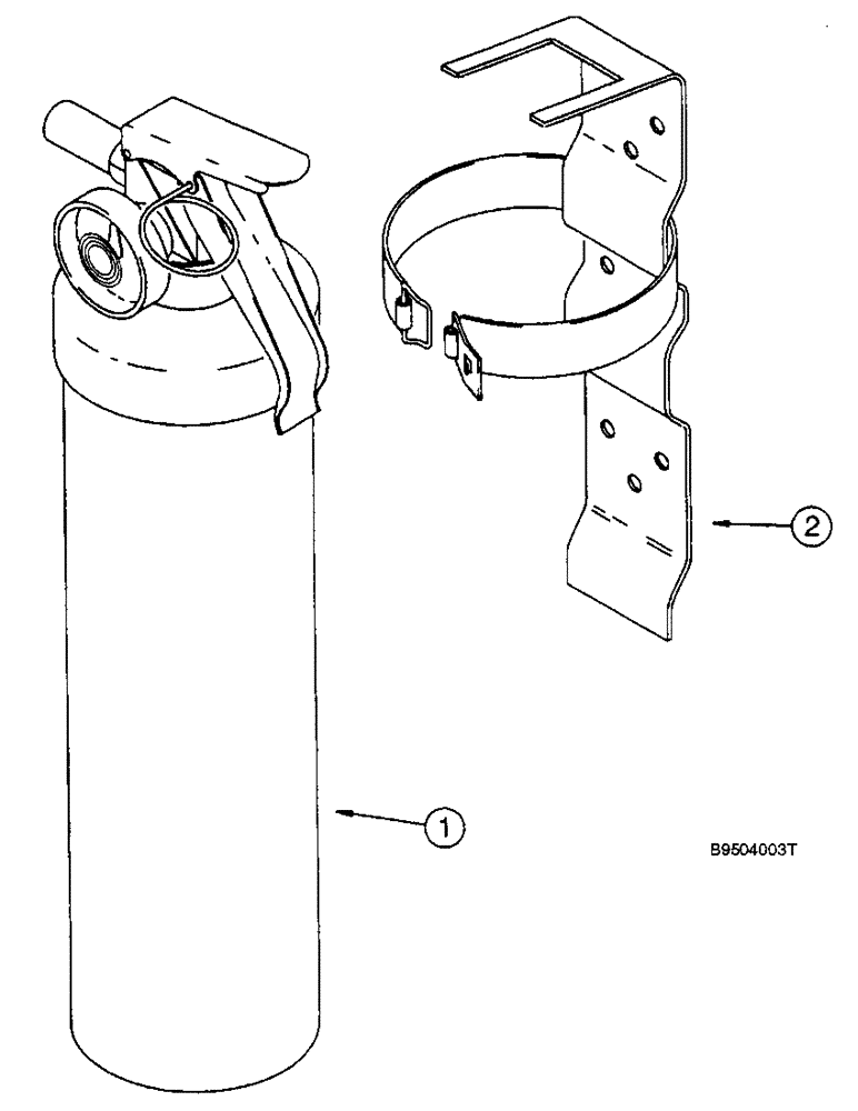 Схема запчастей Case IH 2144 - (9G-56) - FIRE EXTINGUISHER (10) - CAB & AIR CONDITIONING