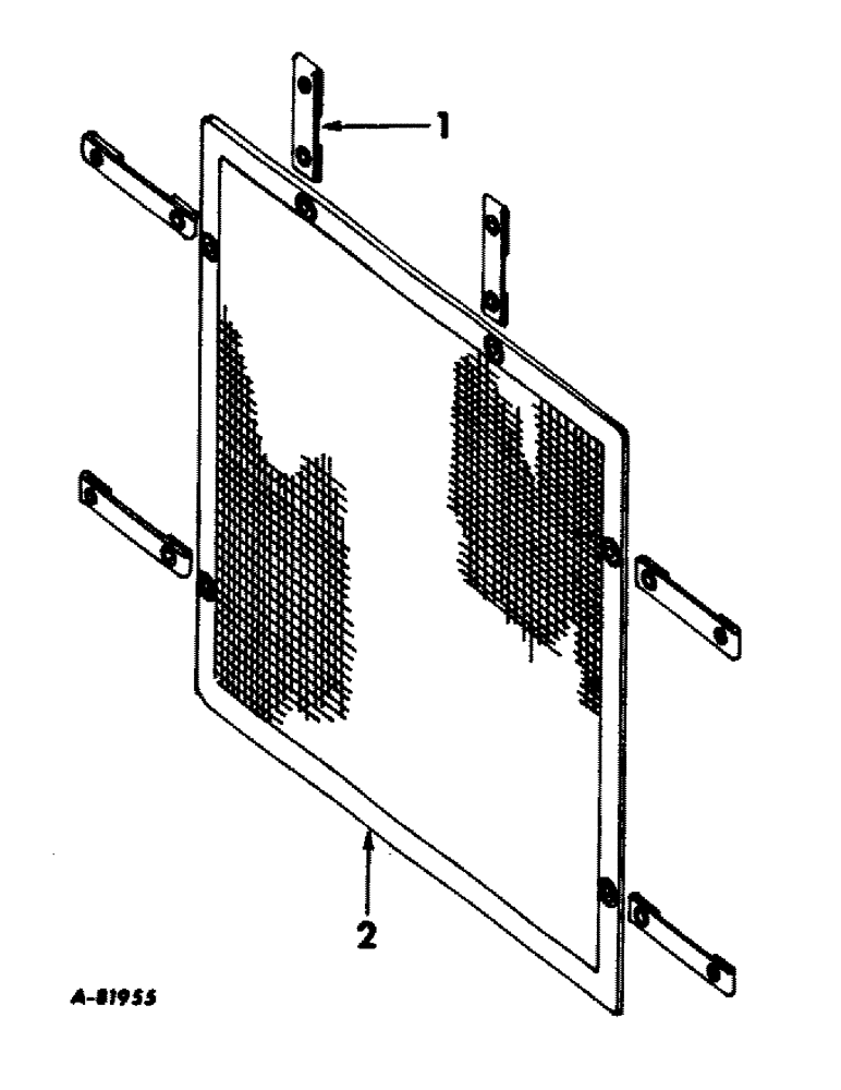 Схема запчастей Case IH 21256 - (A-06) - CHASSIS, RADIATOR AND SHEET METAL, RADIATOR AUXILIARY SCREEN Chassis, Radiator & Sheet Metal
