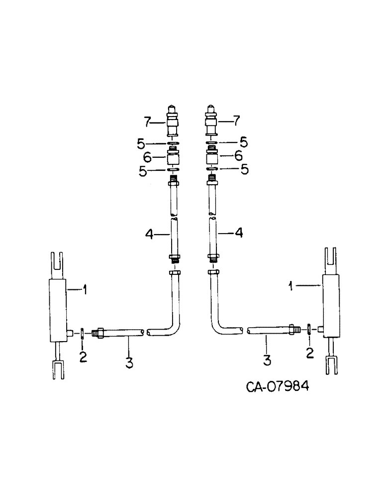 Схема запчастей Case IH 92 - (YB-09) - HYDRAULICS FOR MARKERS 