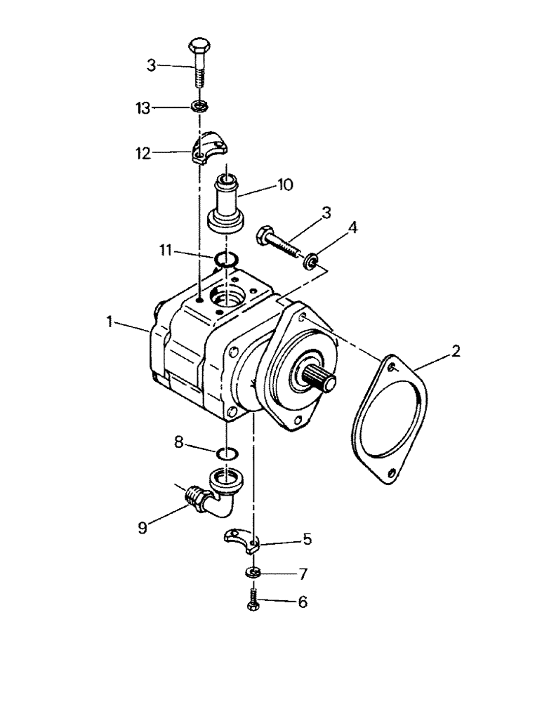Схема запчастей Case IH ST450 - (08-10) - HYDRAULIC PUMP REPLACEMENT KIT, CUMMINS ENGINE (07) - HYDRAULICS