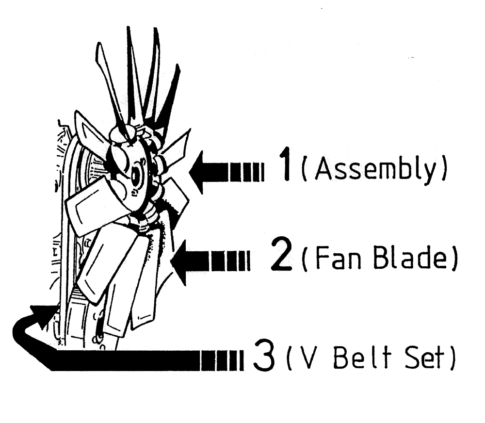 Схема запчастей Case IH 7700 - (C02-10) - COOLING FAN AND DRIVE BELT (6CT) Engine & Engine Attachments