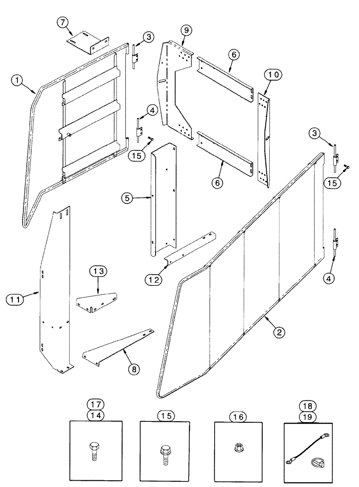 Схема запчастей Case IH 420 TIER 3 - (09F-06) - WHEEL SHIELDS - OUTER DUAL WHEELS (12) - CHASSIS