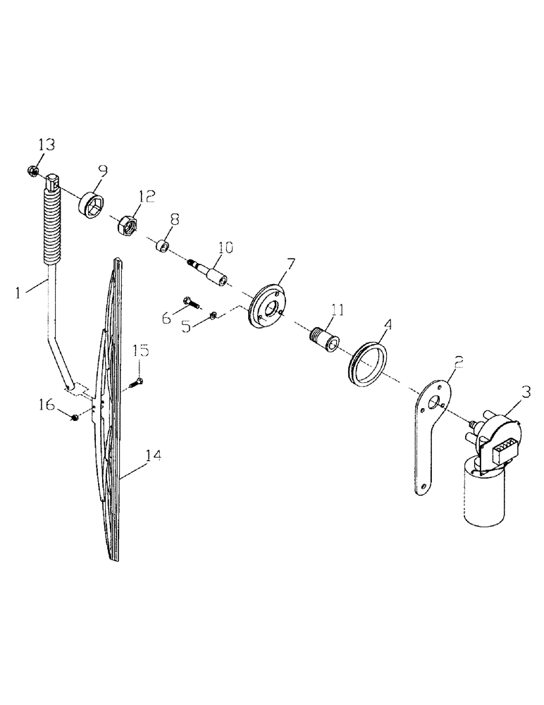 Схема запчастей Case IH 7000 - (A05-65) - WINDSCREEN WIPER Mainframe & Functioning Components