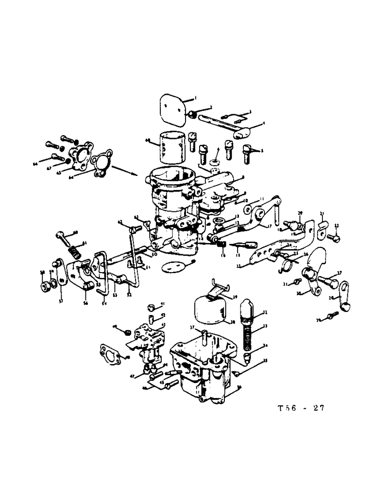 Схема запчастей Case IH 434 - (2-12) - CARBURETOR - GAS ENGINE (03) - FUEL SYSTEM