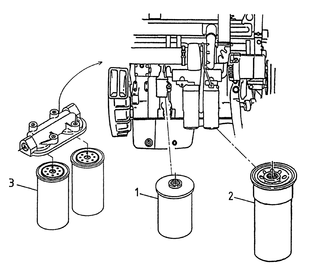 Схема запчастей Case IH 7700 - (C01[40A]) - FILTERS {L10} Engine & Engine Attachments