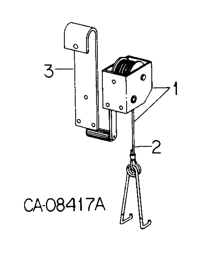 Схема запчастей Case IH 800 - (08-24) - GROUND TOOLS, LIFT WINCH, FOR PLANTER UNIT, SOYBEAN SPECIAL ONLY, UNIT R (09) - CHASSIS/ATTACHMENTS