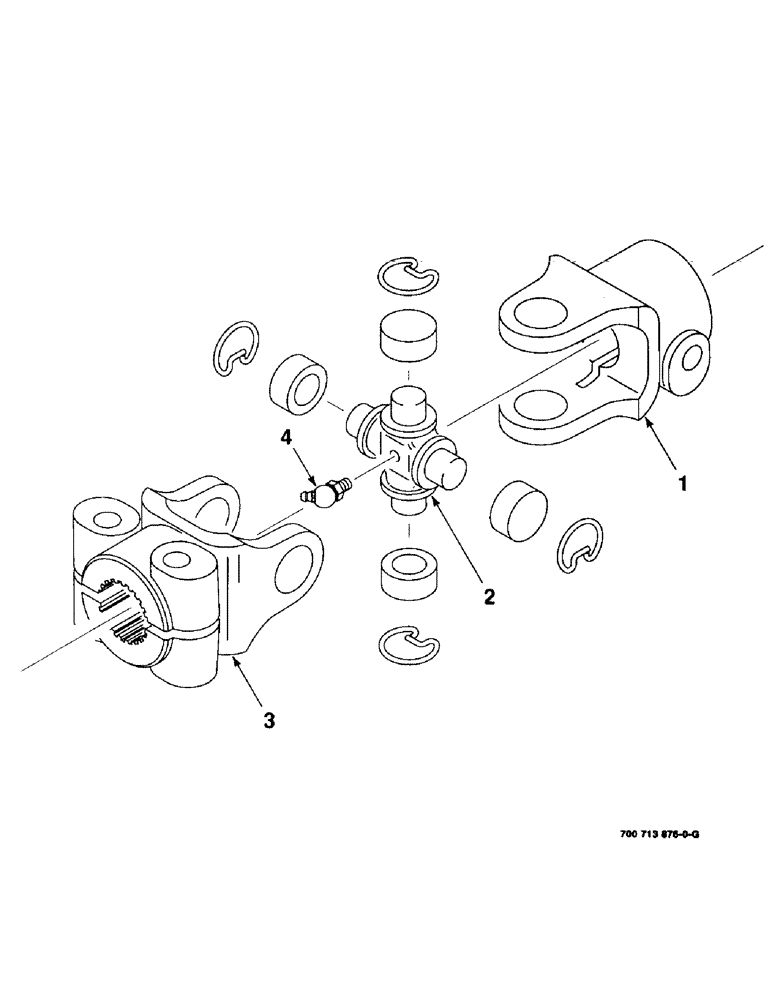 Схема запчастей Case IH 8315 - (2-12) - U-JOINT ASSEMBLY, 700713876 U-JOINT ASSEMBLY COMPLETE (09) - CHASSIS