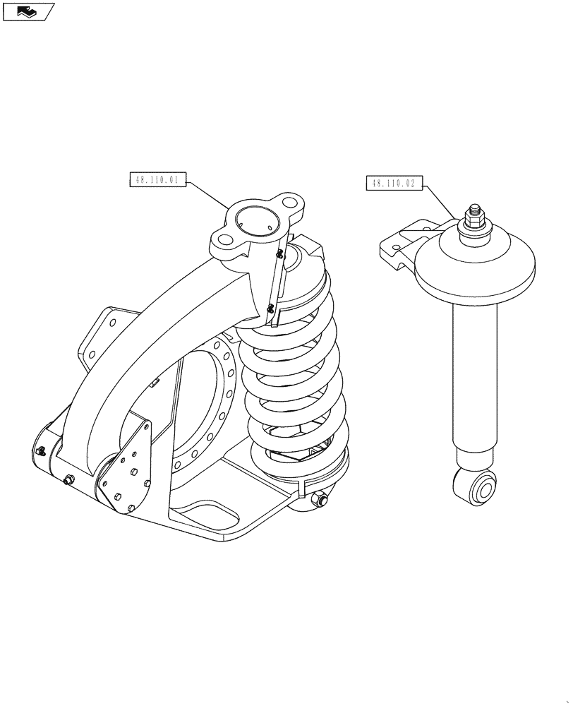 Схема запчастей Case IH 4430 - (48.000.00) - SECTION INDEX - SUSPENSION (48) - TRACKS & TRACK SUSPENSION