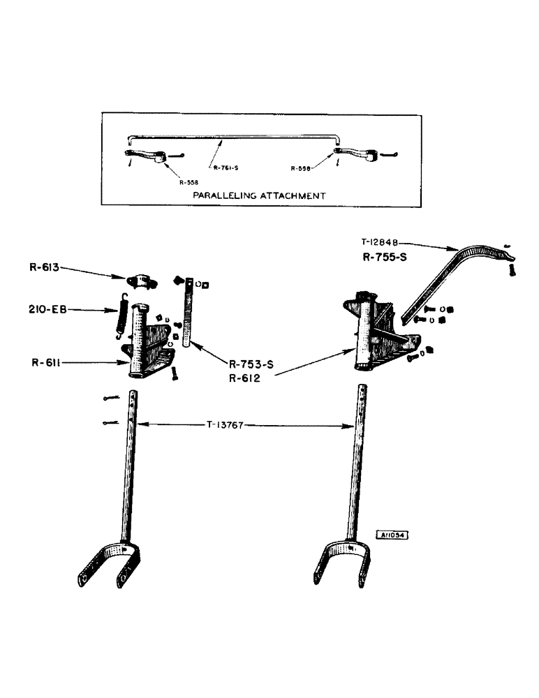 Схема запчастей Case IH F170 - (26) - CASTER WHEEL BRACKETS AND YOKES 
