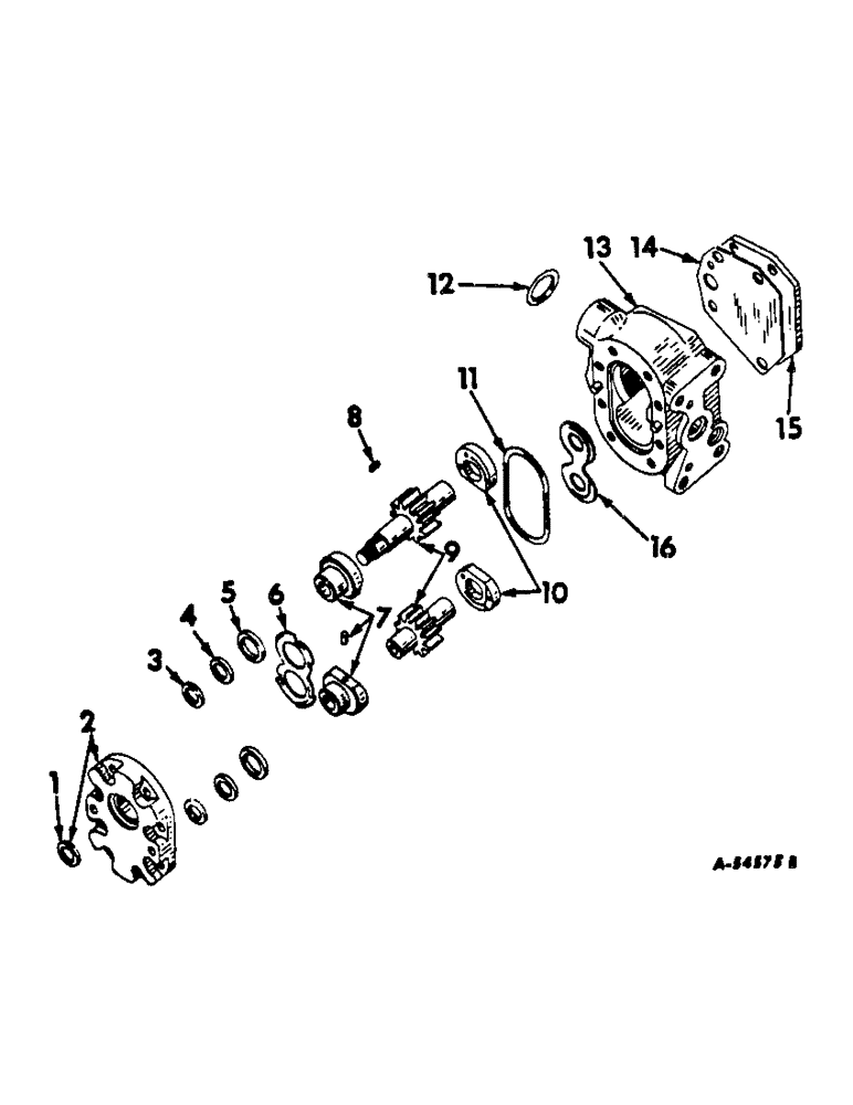 Схема запчастей Case IH 2856 - (F-10) - HYDRAULICS SYSTEM, HYDRAULIC PUMP, THOMPSON, 12 OR 17 GPM (07) - HYDRAULIC SYSTEM