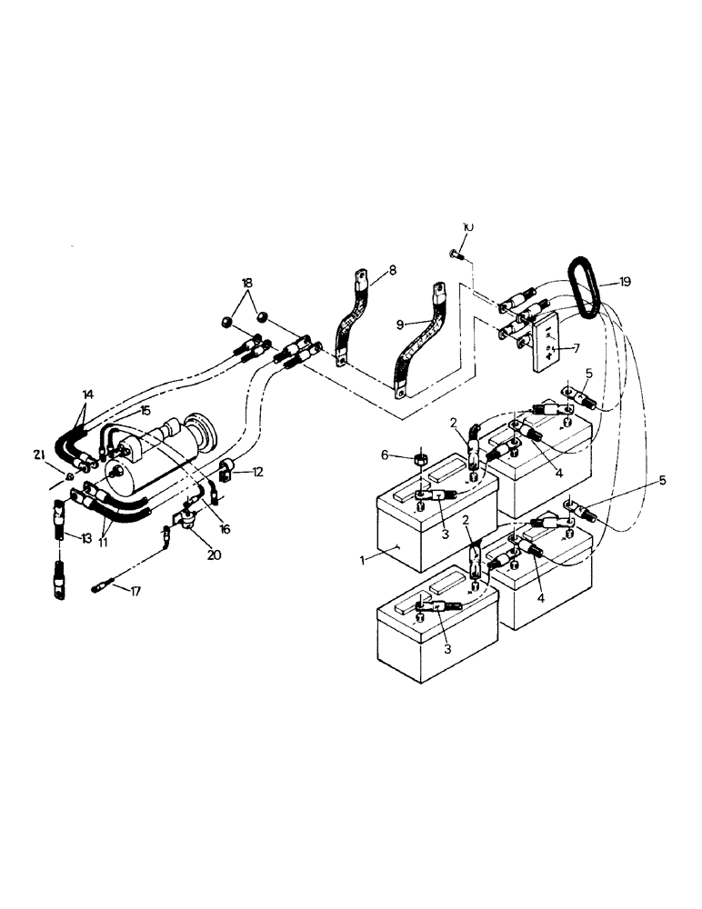 Схема запчастей Case IH PT225 - (02-08) - STARTER & BATTERY ELECTRICAL (06) - ELECTRICAL
