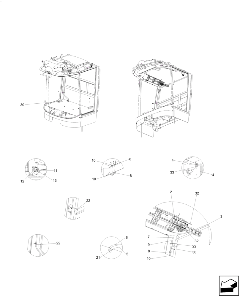 Схема запчастей Case IH A8800 - (50.100.AP[04]) - AIR CONDITIONER (COLD/HEAT AIR) (50) - CAB CLIMATE CONTROL