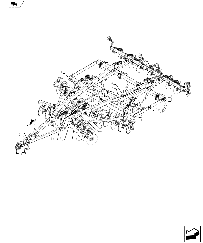 Схема запчастей Case IH 870 - (90.108.04[02]) - DECALS - 7 SHANK (90) - PLATFORM, CAB, BODYWORK AND DECALS
