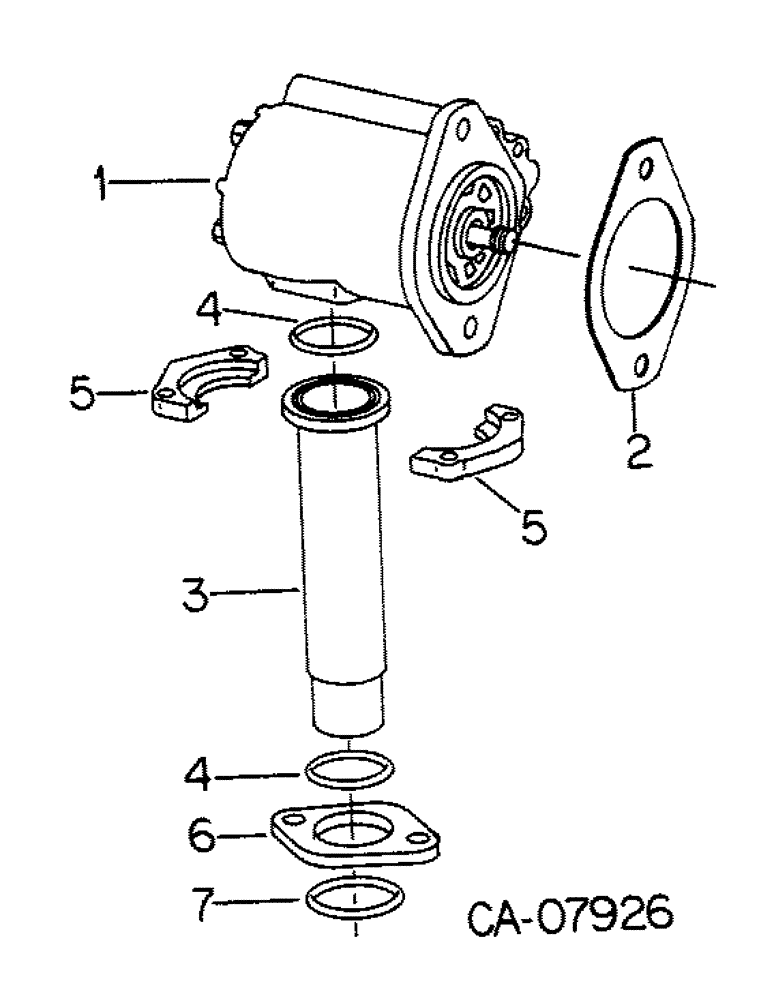 Схема запчастей Case IH 5488 - (10-08) - HYDRAULICS, DUAL GEAR PUMP AND CONNECTIONS (07) - HYDRAULICS