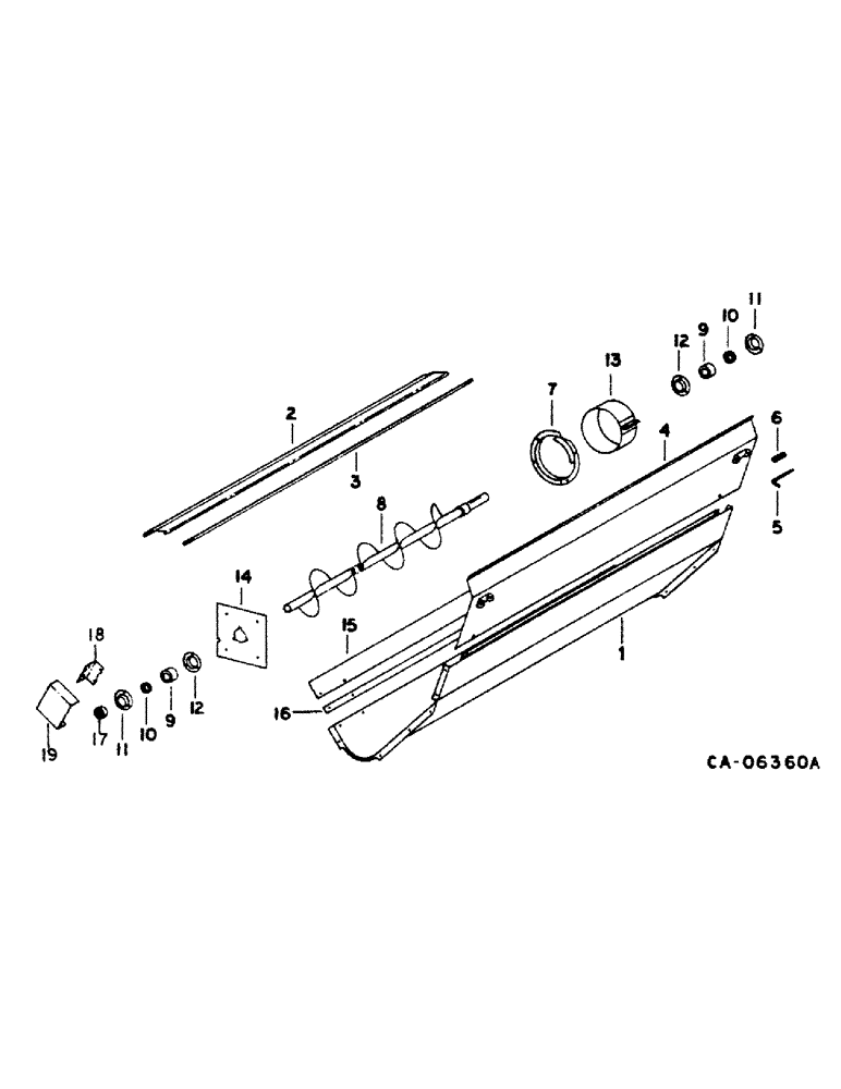 Схема запчастей Case IH 1440 - (25-09) - GRAIN AND TAILINGS ELEVATORS, TAILINGS AUGER TROUGH Elevators