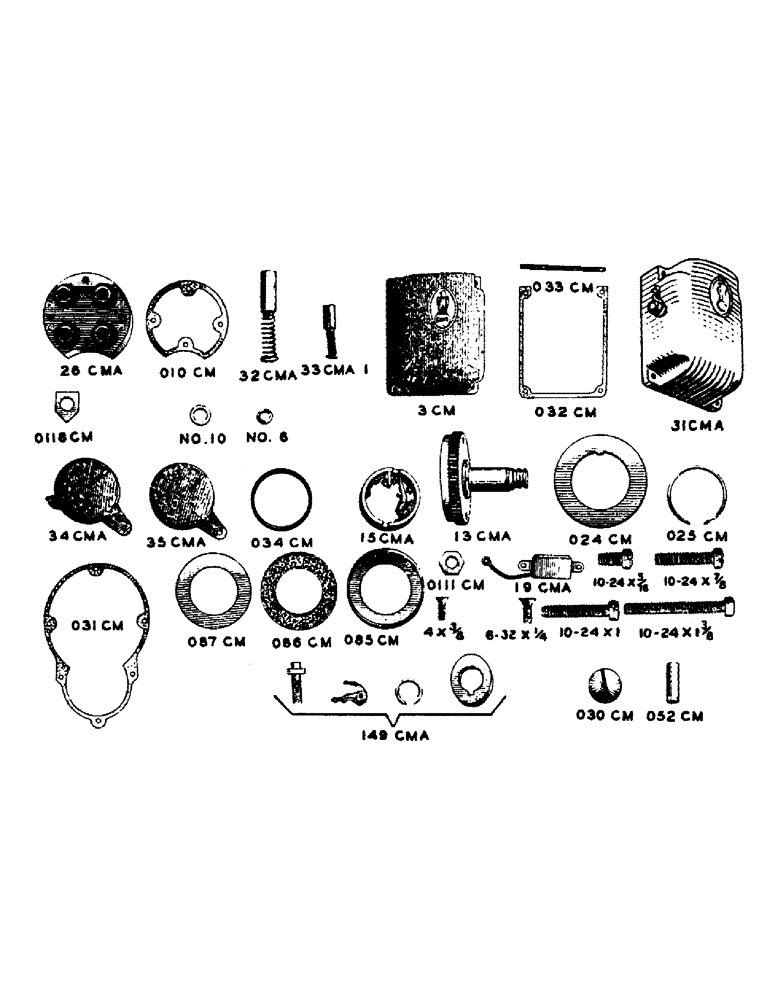 Схема запчастей Case IH LE - (57) - PARTS FOR 4-CMA CASE MAGNETO, ORDER FROM AUTHORIZED CASE MAGNETO DISTRIBUTOR OR SERVICE STATION 