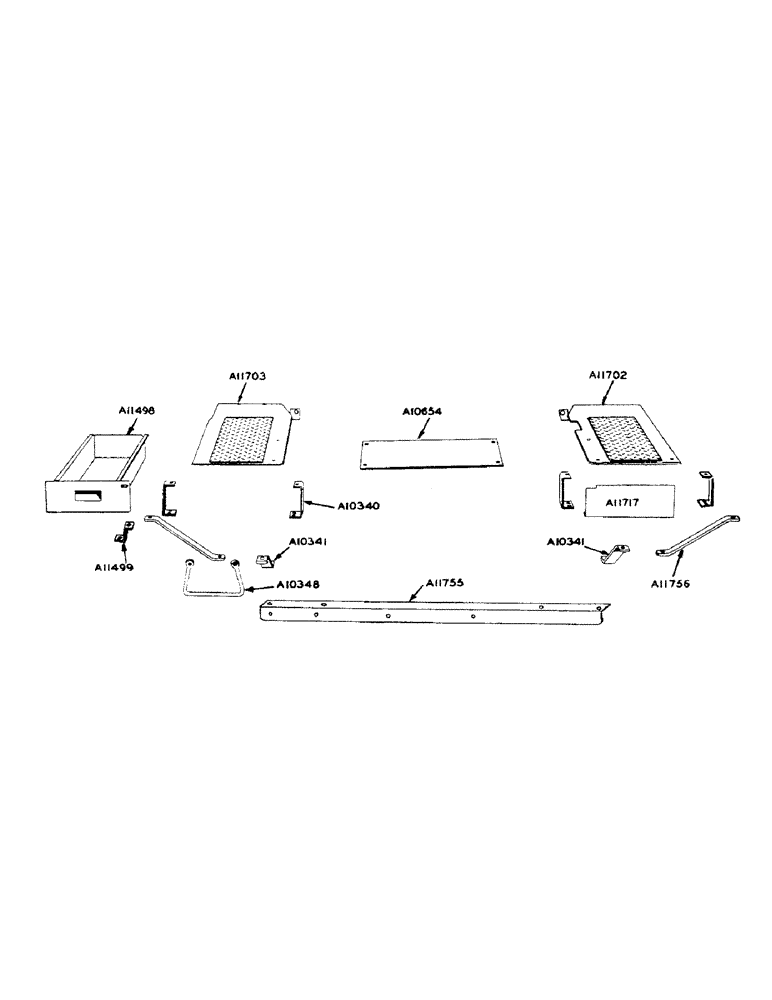 Схема запчастей Case IH 900 - (099) - PLATFORM AND TOOL BOX (09) - CHASSIS