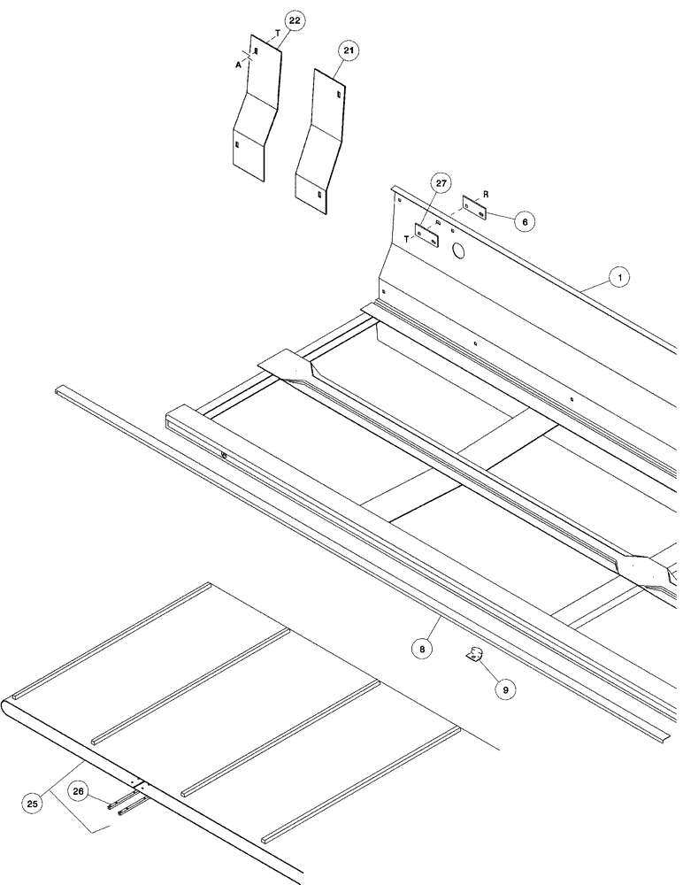 Схема запчастей Case IH 2042 - (09-13) - DRAPERS AND CARRIER DECKS 