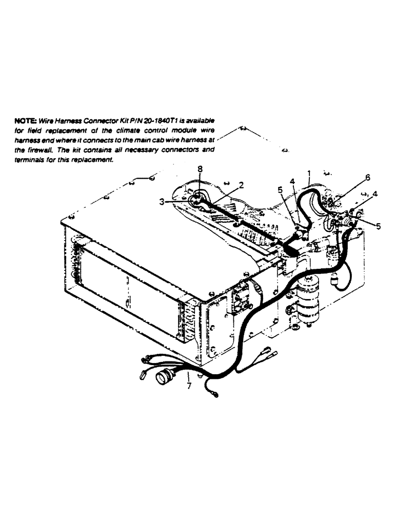 Схема запчастей Case IH 9170 - (03-08) - MODULE ELECTRICAL (03) - Climate Control