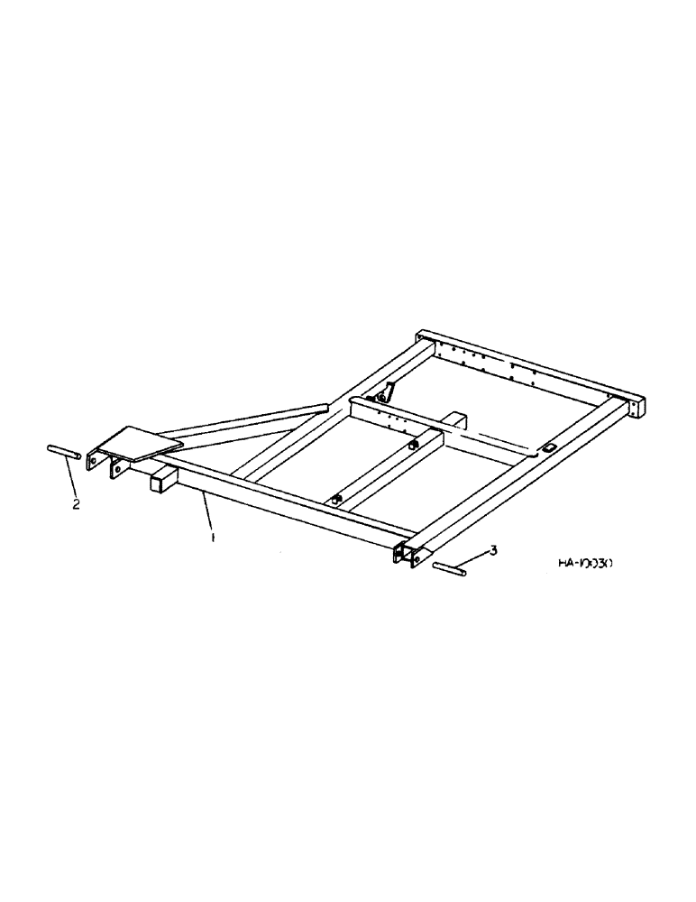 Схема запчастей Case IH 55 - (J-04) - WING FRAME, 25 FOOT MACHINE 
