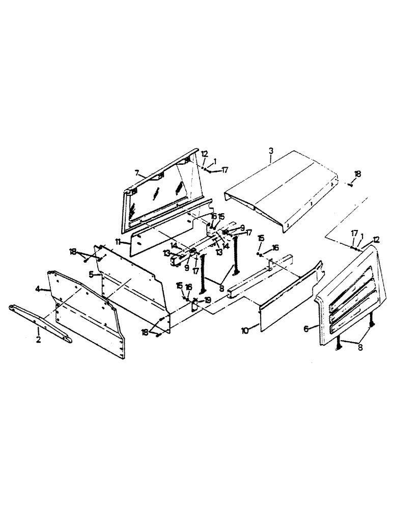 Схема запчастей Case IH 9170 - (03-01) - MODULE HOOD (03) - Climate Control