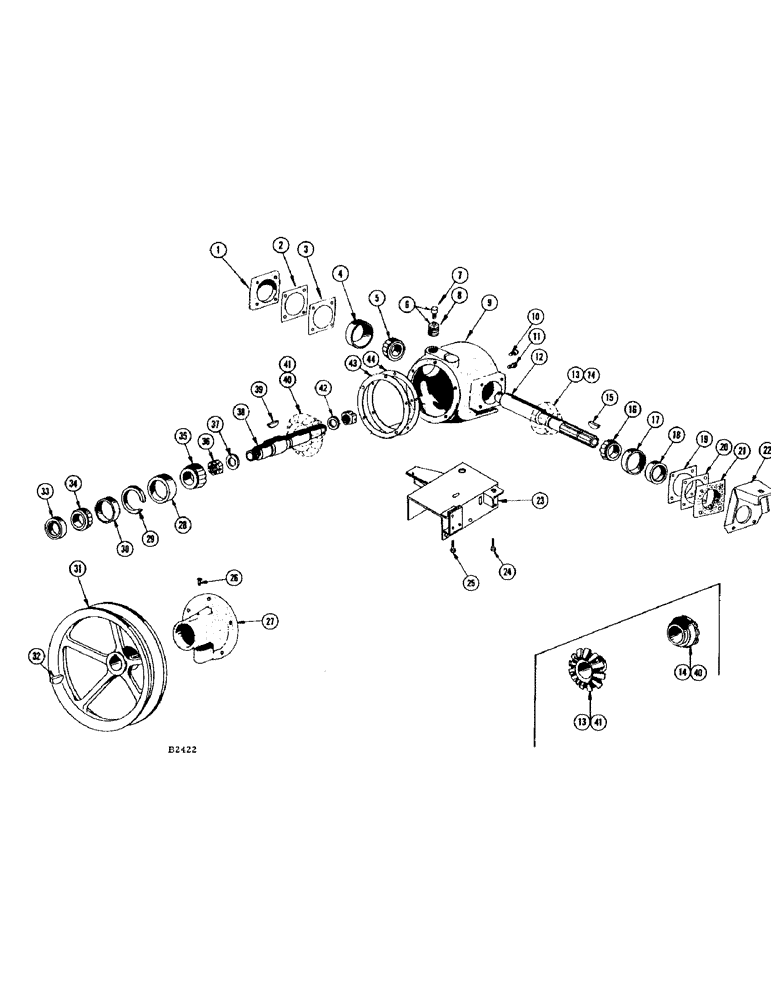 Схема запчастей Case IH 460 - (108) - GEAR BOX (14) - MAIN GEARBOX & DRIVE