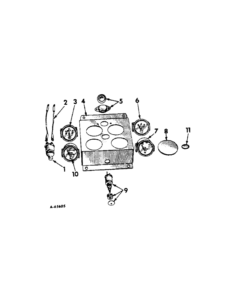 Схема запчастей Case IH 414 - (183) - INSTRUMENTS AND PANEL (90) - PLATFORM, CAB, BODYWORK AND DECALS