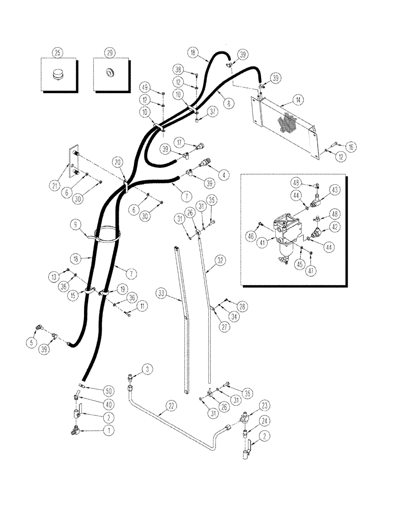 Схема запчастей Case IH STX375 - (03-04) - FUEL LINES (03) - FUEL SYSTEM