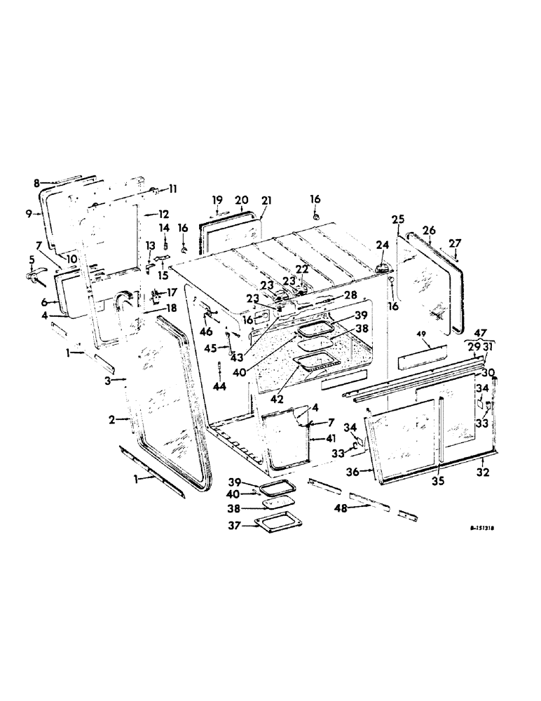 Схема запчастей Case IH 622 - (N-02) - PARTS ACCESSORIES AND ATTACHMENTS, CAB ATTACHMENT Accessories & Attachments