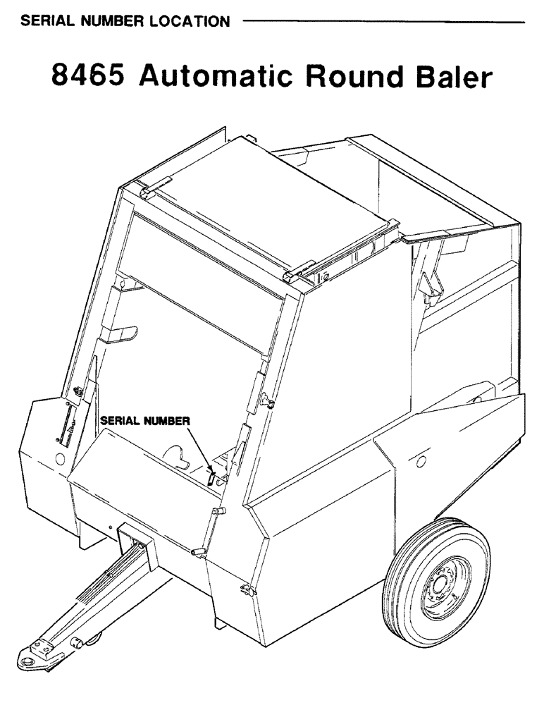 Схема запчастей Case IH 8465 - (1-02) - SERIAL NUMBER LOCATION (00) - GENERAL