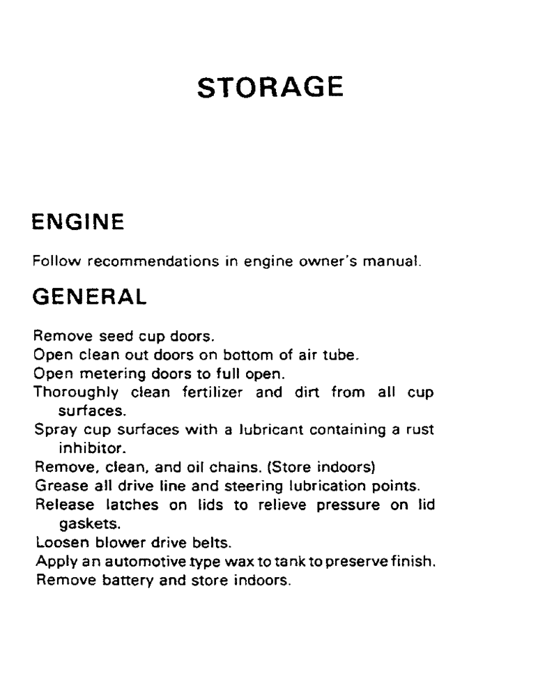Схема запчастей Case IH AS1502 - (24) - STORAGE (05) - SERVICE & MAINTENANCE