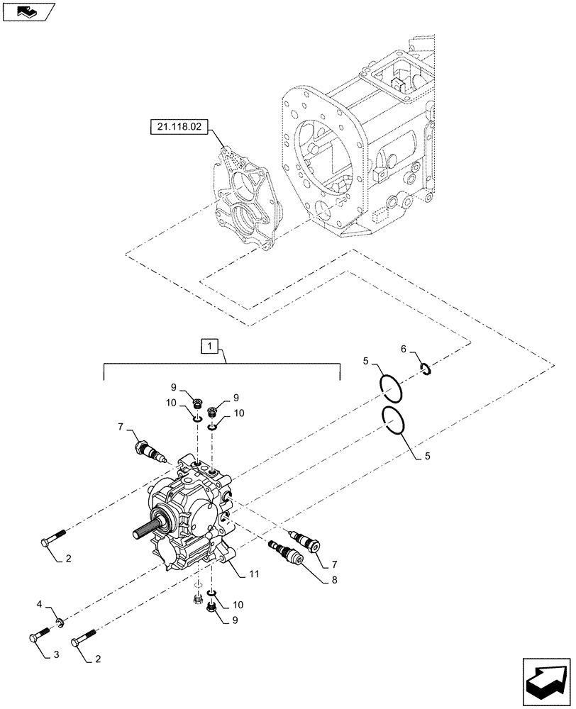 Схема запчастей Case IH FARMALL 50B - (29.200.01) - HST (29) - HYDROSTATIC DRIVE