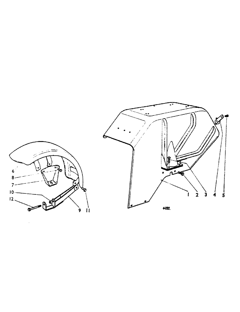 Схема запчастей Case IH 780 - (090) - FENDERS, HIGHWAY TRACTORS (12) - CHASSIS