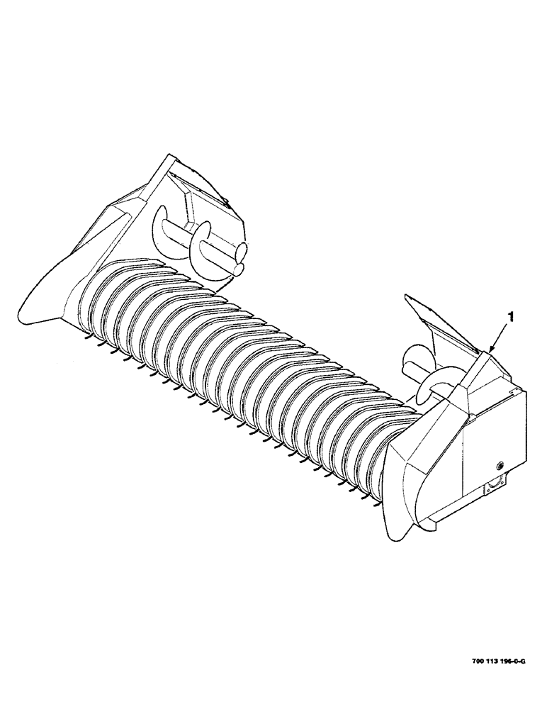 Схема запчастей Case IH 8590 - (03-02) - PICKUP ASSEMBLY, COMPLETE Pickup