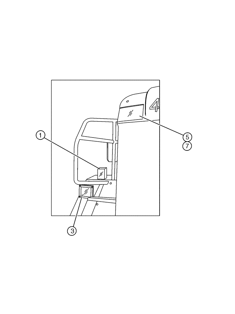 Схема запчастей Case IH 4375 - (08-004) - LIGHT GROUP (06) - ELECTRICAL