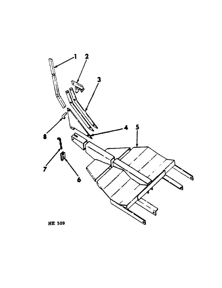 Схема запчастей Case IH 100 - (B-36) - DRILL TRANSPORTING FRAME, SPECIAL 